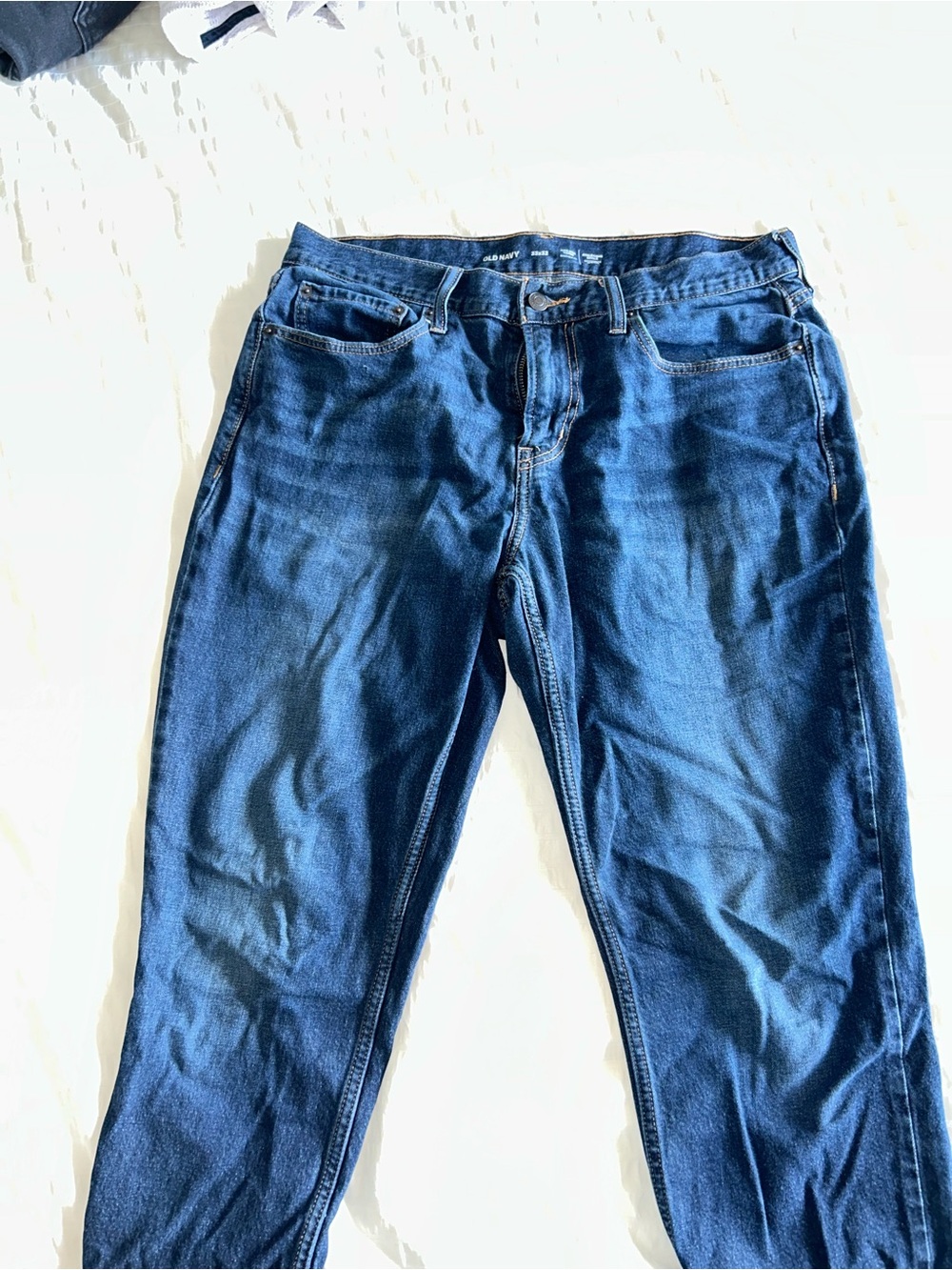 Old Navy Men's Slim Straight Dark Blue Jeans